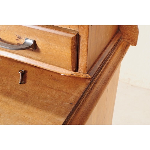 953 - An early 20th century continental ash wood sideboard. The sideboard raised on bracket feet having a ... 