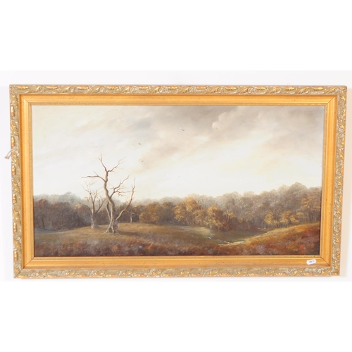 964 - J K Whitton - Two vintage 20th century oil on canvas paintings. Depicting a rural countryside scene ... 