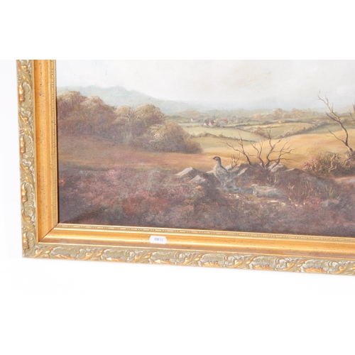 964 - J K Whitton - Two vintage 20th century oil on canvas paintings. Depicting a rural countryside scene ... 