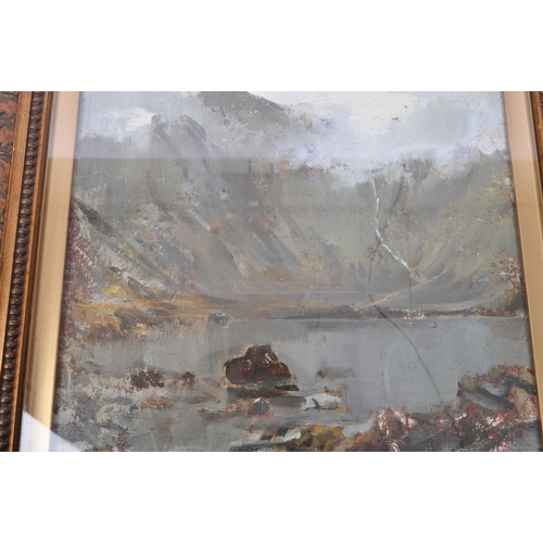 994 - David Hewitt (1878-1939)
 Three paintings
 Oil on board
 Framed and Glazed
 Largest 45.5cm x 38cm

 ... 