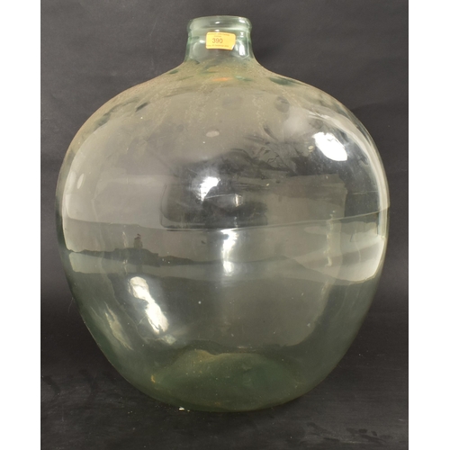 617 - A large vintage late 20th century pressed glass terrarium vase. The terrarium having raised rim over... 