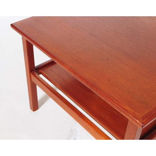 670 - British Modern Design - A Danish inspired vintage 20th century teak coffee / occasional table. Of sq... 