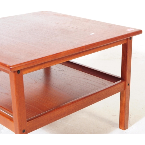 670 - British Modern Design - A Danish inspired vintage 20th century teak coffee / occasional table. Of sq... 