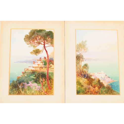 1000 - John Shapland (1865-1929)
 Untitled collection
 Watercolour paintings
 Largest measures 36cm x 68cm
... 