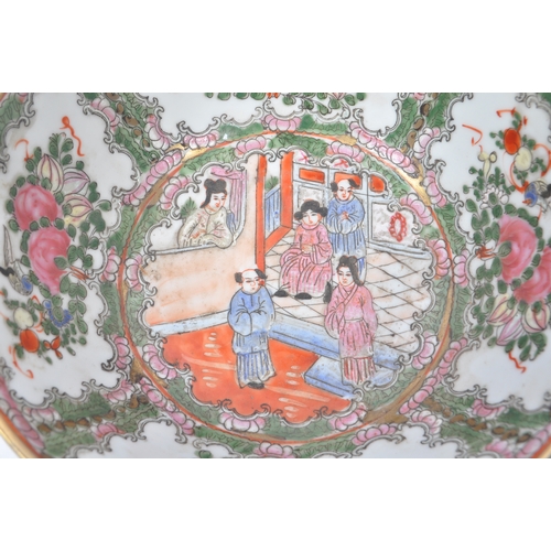 141 - A collection of 19th century Chinese / Japanese eastern Asian porcelain china. Including a Famille r... 