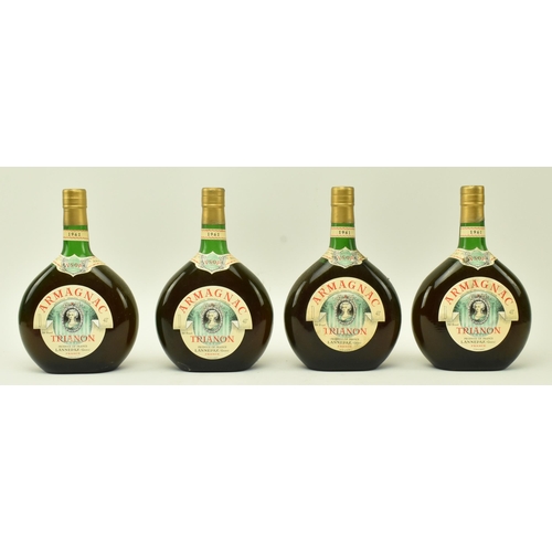 250C - Four boxed Trianon VSOP Armagnac 1961 bottles. Produce of Frnace Lannepax (Gers). 70% proof. cl unsp... 