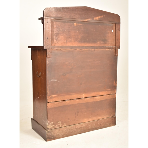 613 - A 19th century William IV mahogany chiffonier credenza. The chiffonier having a raised gallery back ... 