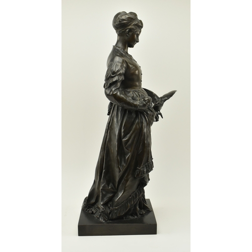 7 - After Christoph Lenz (1829-1915) - A large 20th century cast bronze sculpture depicting a classical ... 