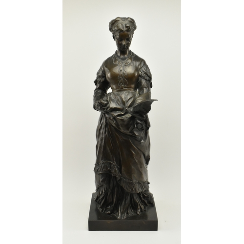 7 - After Christoph Lenz (1829-1915) - A large 20th century cast bronze sculpture depicting a classical ... 