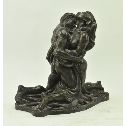 64 - Ronald Cameron (b.1930) - a limited edition late 20th century bronze sculpture depicting two lovers.... 