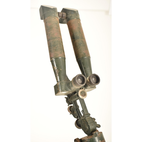 319 - Carl Zeiss, German - A Military 20th century metal ' Rabbit Ears ' tripod floor Trench Optics. The s... 