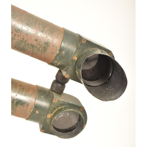 319 - Carl Zeiss, German - A Military 20th century metal ' Rabbit Ears ' tripod floor Trench Optics. The s... 