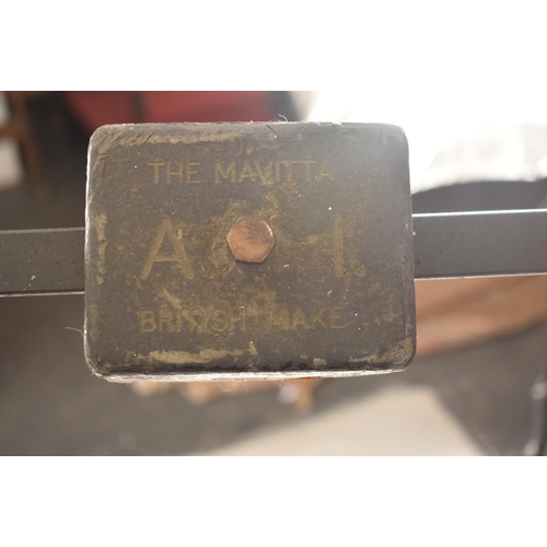 325 - The Mavitta - A British Make mid 20th century circa 1946 cast iron & wood architects /draftsmen tabl... 