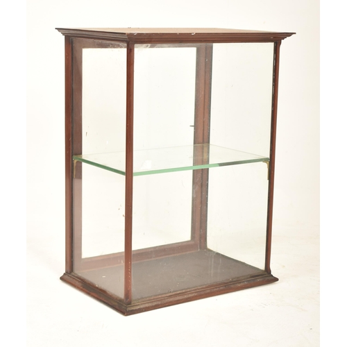 328 - A Victorian 19th century mahogany cased haberdashery glazed shop display cabinet. The cabinet having... 