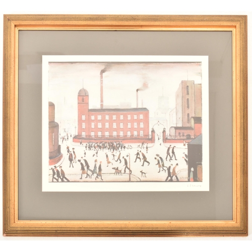 250 - L. S. Lowry R.A. (British 1887-1976) - ' Mill Scene ' - A 20th century 1972 limited edition signed c... 