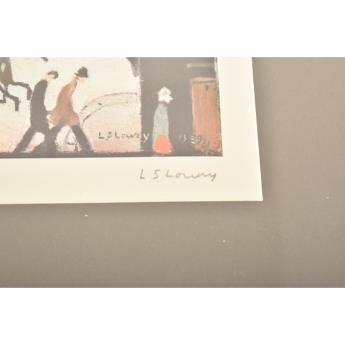 250 - L. S. Lowry R.A. (British 1887-1976) - ' Mill Scene ' - A 20th century 1972 limited edition signed c... 