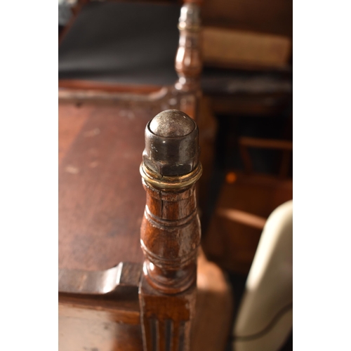 263 - A 19th century Victorian Maple & Co walnut Dickens writing table desk. The desk having a raised gall... 