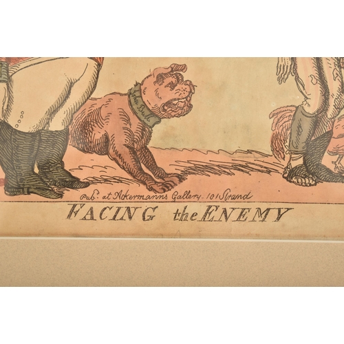 284 - Political Satire: Cruikshank (George) & Woodward (George Moutard) - ' Facing the Enemy ' - A late 18... 