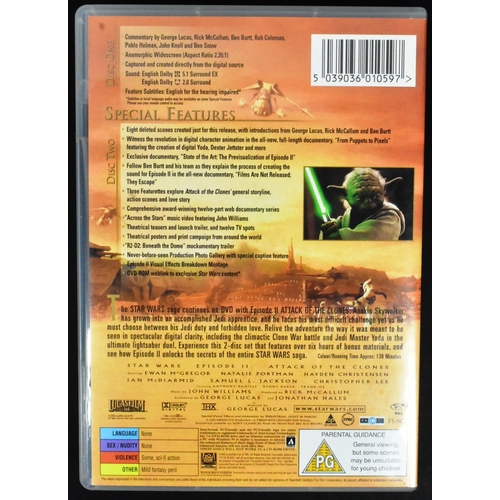 83 - Star Wars - Episode II Attack Of The Clones (2002) - multi-signed DVD of the movie. Signed to the co... 