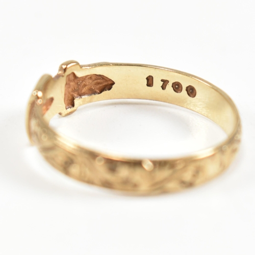 184 - A collection of 9ct gold jewellery including a 9ct gold, silver and white stone set eternity ring. A... 