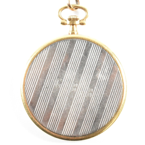 28 - A fine precision pocket watch by Touchon & Co. Geneve. The watch set in an 18ct gold and platinum ca... 