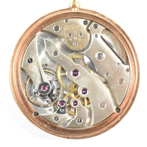 28 - A fine precision pocket watch by Touchon & Co. Geneve. The watch set in an 18ct gold and platinum ca... 