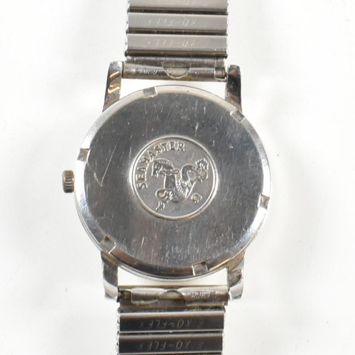 58 - Omega Seamaster stainless steel watch. The Omega watch having baton number markers with dagger hands... 