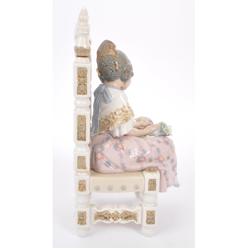 11 - Lladro - ' Second Thoughts ' 1397 - A 20th Century circa. 1980s china porcelain Lladro figurine in t... 