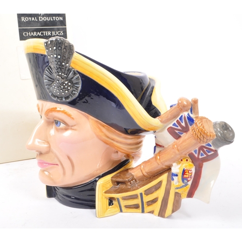 110 - Royal Doulton - A large china character jug in the form of Lord Horatio Nelson D7236 issued in the y... 