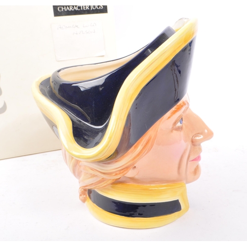 110 - Royal Doulton - A large china character jug in the form of Lord Horatio Nelson D7236 issued in the y... 