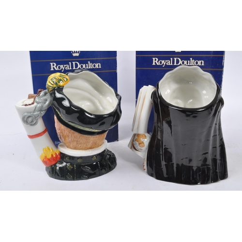 116 - Royal Doulton - Two large china Royal Doulton Classics character jugs one in the form of Queen Eliza... 