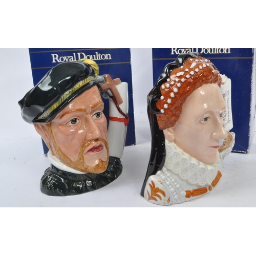 116 - Royal Doulton - Two large china Royal Doulton Classics character jugs one in the form of Queen Eliza... 