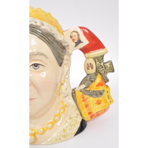 117 - Royal Doulton - A large china Royal Doulton Classics character jug in the form of Queen Victoria D71... 