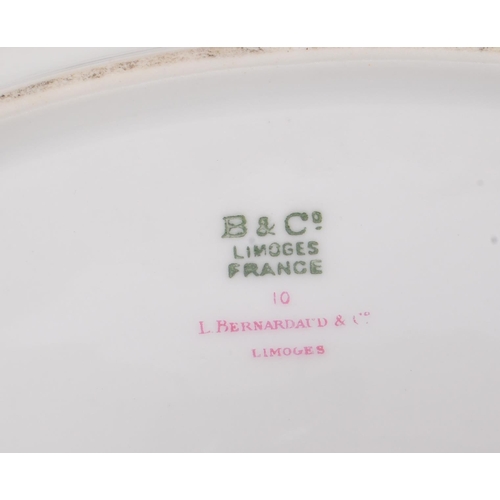 121 - L. Bernardaud & Co Limoges - A collection of five early 20th Century porcelain china graduating oval... 