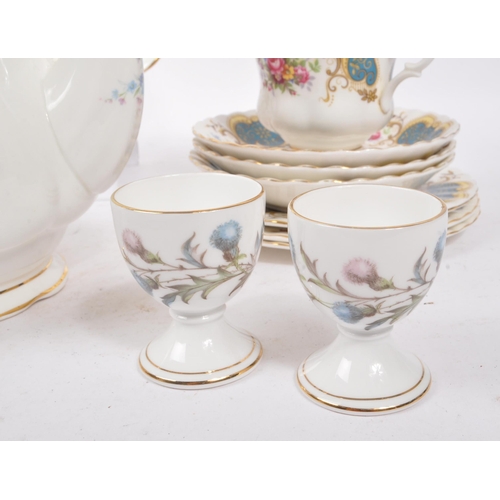 125 - Royal Albert - A later 20th Century vintage china porcelain twenty-one piece Royal Albert tea servic... 