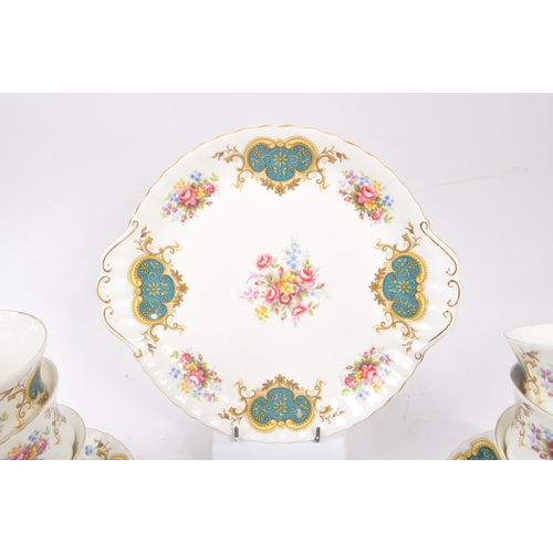 125 - Royal Albert - A later 20th Century vintage china porcelain twenty-one piece Royal Albert tea servic... 