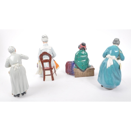 130 - Royal Doulton - A collection of four china porcelain Royal Doulton figurines comprising of The Favou... 