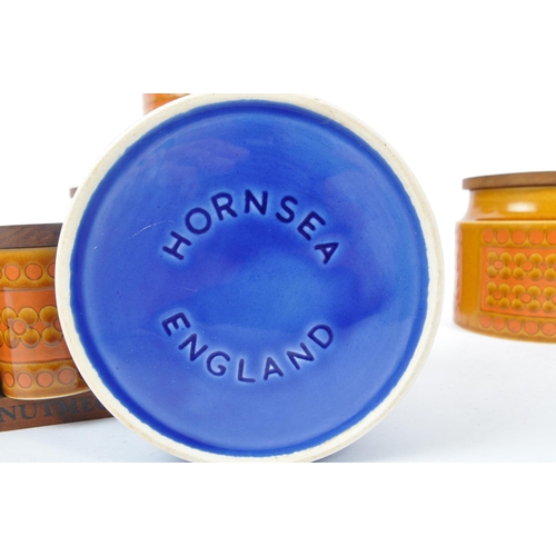 14 - Hornsea - Saffron pattern - A collection of vintage 20th Century circa 1970s ceramic pottery storage... 