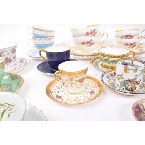 144 - Royal Albert / Shelley / Paragon / Spode / Sadler - A large collection 20th Century vintage china po... 