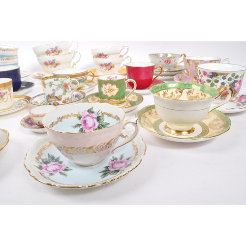 144 - Royal Albert / Shelley / Paragon / Spode / Sadler - A large collection 20th Century vintage china po... 