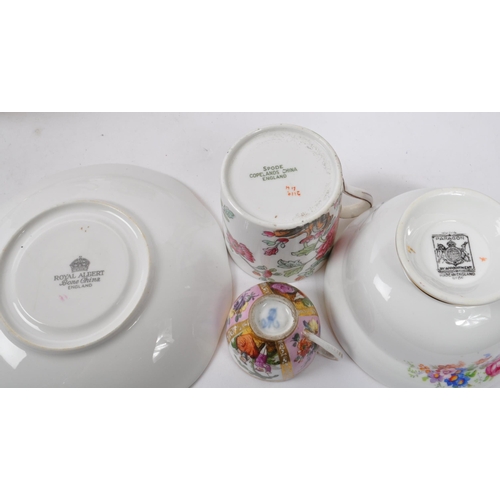 144 - Royal Albert / Shelley / Paragon / Spode / Sadler - A large collection 20th Century vintage china po... 