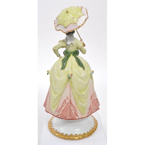 155 - Capodimonte - A 20th Century circa. 1970s porcelain Capodimonte figurine signed Fornili in the form ... 