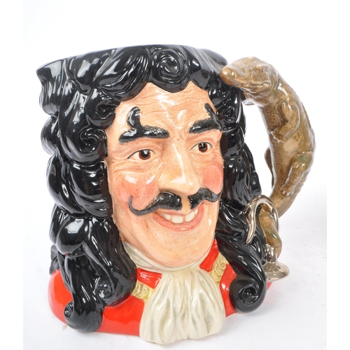 161 - Royal Doulton - Two 20th Century china Royal Doulton character jugs. One of Captain Hook D6947 chara... 