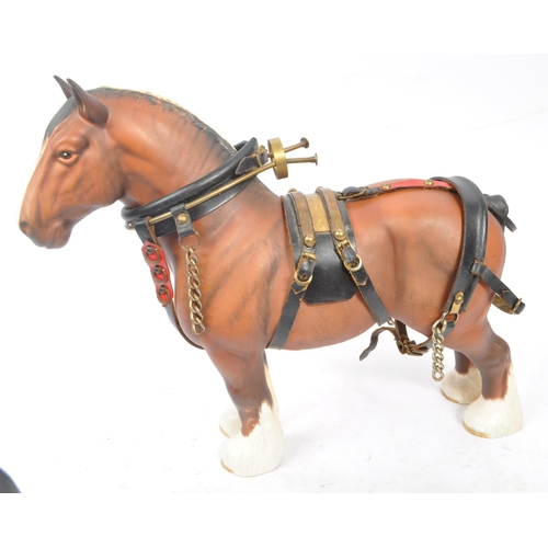 173 - Beswick - A collection of three 20th Century vintage china figurines in the form of horses comprisin... 