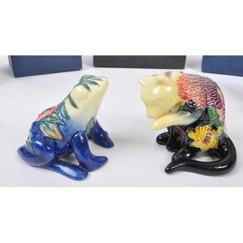 174 - Old Tupton Ware - A collection of five china hand painted Old Tupton Ware items to include figurines... 