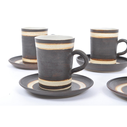 180 - Habitat - A vintage 20th century Habitat hand made four piece stoneware ceramic coffee set. The set ... 