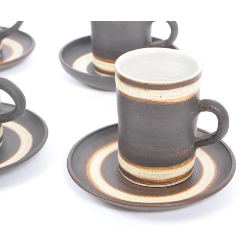 180 - Habitat - A vintage 20th century Habitat hand made four piece stoneware ceramic coffee set. The set ... 