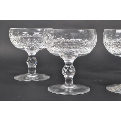 192 - Waterford - A collection of four Waterford cut crystal glass colleen dessert / sundae bowl having ov... 