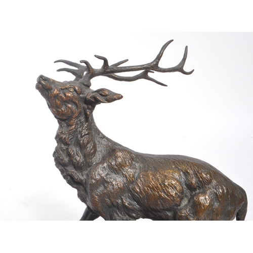 202 - After Ferdinand Pautrot (1832-1874) - A 19th Century French bronze figurine in the form of a stag in... 