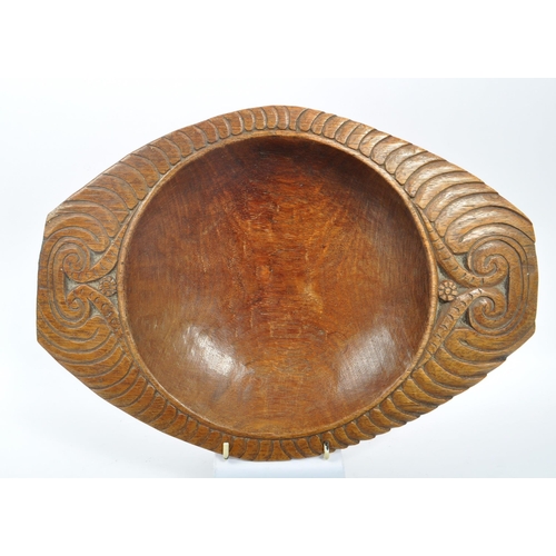 213 - A collection of three vintage 20th century Trobriand Island - Papua New Guinea wooden carved bowls. ... 